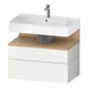 Duravit Meuble sous lavabo Qatego 79x47x59 cm, blanc mat, 1 porte, 1 tiroir-1