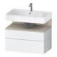 Duravit Meuble sous lavabo Qatego 79x47x59 cm, blanc mat, 1 porte, 1 tiroir-1
