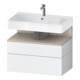 Duravit Meuble sous-lavabo Qatego 79x47x59 cm, blanc mat, 1 porte, avec niche-1