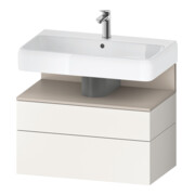 Duravit Meuble sous lavabo Qatego 79x47x59 cm, blanc mat, 1 porte, avec niche-1