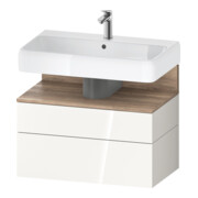 Duravit Meuble sous lavabo Qatego 79x47x59 cm, blanc mat, 1 porte, avec niche-1