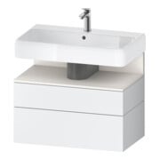 Duravit Meuble sous-lavabo Qatego 79x47x59 cm, blanc mat, 1 porte, niche-1