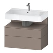 Duravit Meuble sous-lavabo Qatego 79x47x59 cm, blanc mat, 1 porte, niche incluse-1