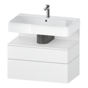 Duravit Meuble sous-lavabo Qatego 79x47x59 cm, blanc mat, 1 tiroir, 1 coulissant-1