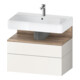 Duravit Meuble sous-lavabo Qatego 79x47x59 cm, blanc mat, 1 tiroir, avec niches-1