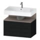 Duravit Meuble sous-lavabo Qatego 79x47x59 cm, blanc mat/éclat, 1 tiroir, avec niches-1