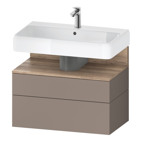 Duravit Meuble sous-lavabo Qatego 79x47x59 cm, E Ma/Ba m, 1 porte, 1 tiroir