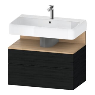 Duravit Meuble sous lavabo Qatego 79x47x59 cm, E Na/E s, 1 porte, 1 tiroir