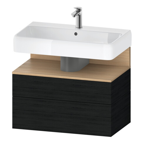Duravit Meuble sous lavabo Qatego 79x47x59 cm, E Na/E s, 1 porte, 1 tiroir
