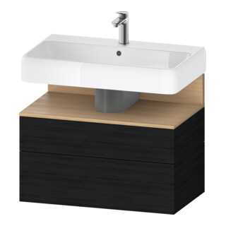 Duravit Meuble sous-lavabo Qatego 79x47x59 cm, E Na/E s, 1 porte, avec niche