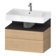 Duravit Meuble sous-lavabo Qatego 79x47x59 cm, gris m/E N, 1 porte, m B-1