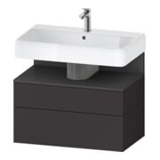 Duravit Meuble sous-lavabo Qatego 79x47x59 cm, gris m/Gr m, 1 porte, 1 tiroir-1