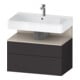 Duravit Meuble sous-lavabo Qatego 79x47x59 cm, T avec grille, 1 porte, 1 tiroir-1