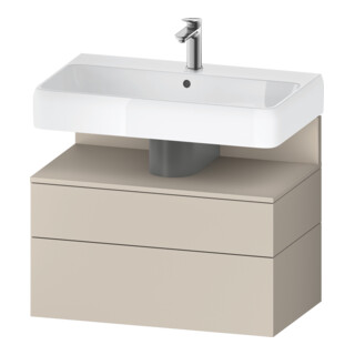 Duravit Meuble sous-lavabo Qatego 79x47x59 cm, T m, 1 tiroir, 1 coulissant