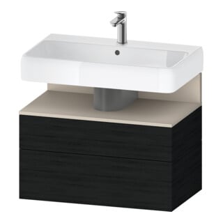 Duravit Meuble sous lavabo Qatego 79x47x59 cm, T m/E s, 1 porte, 1 tiroir