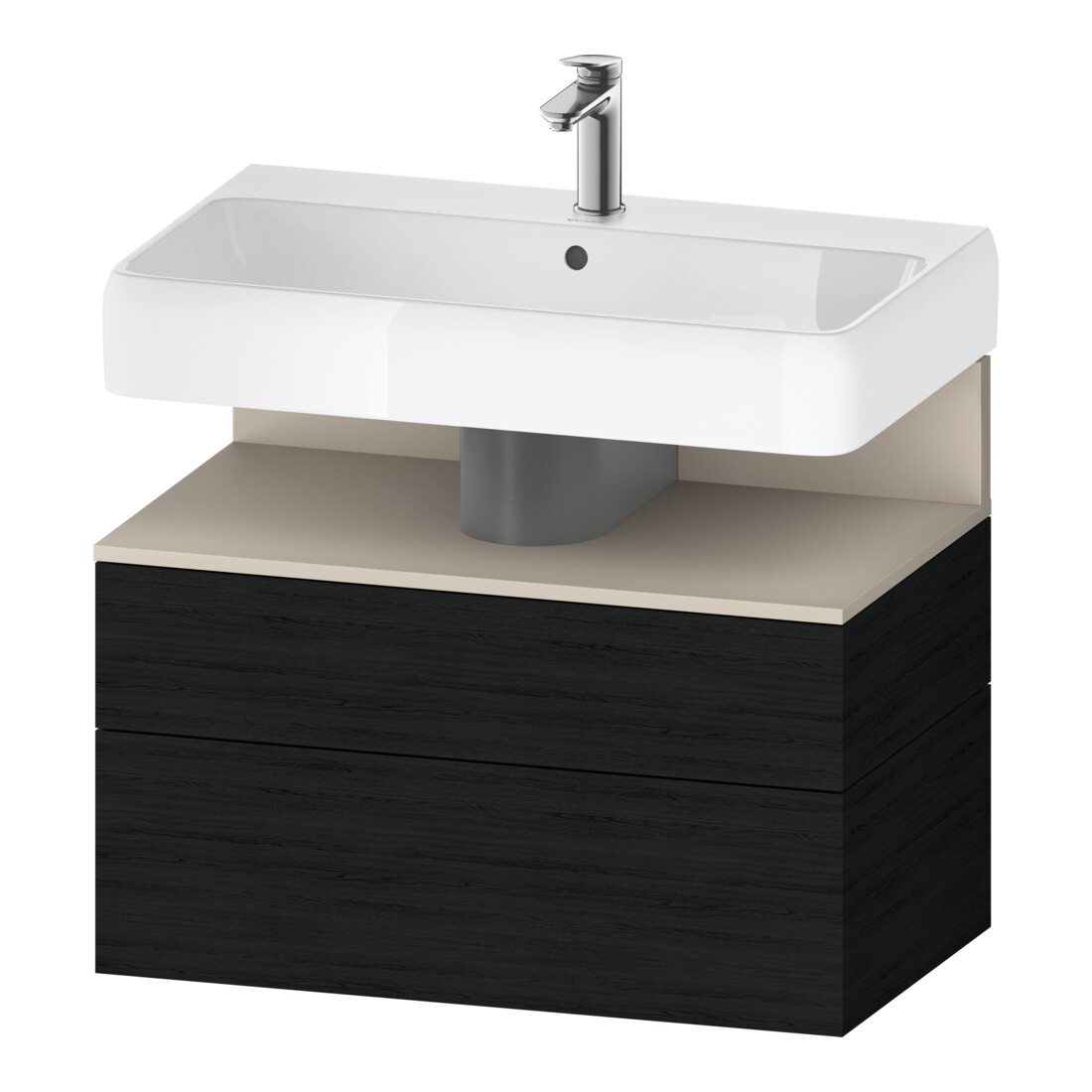 Duravit Meuble sous lavabo Qatego 79x47x59 cm, T m/E s, 1 porte, 1 tiroir