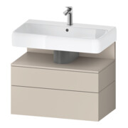 Duravit Meuble sous lavabo Qatego 79x47x59 cm, T m/ta m, 1 porte, 1 tiroir-1