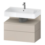 Duravit Meuble sous lavabo Qatego 79x47x59 cm, T m/ta m, 1 porte, 1 tiroir-1