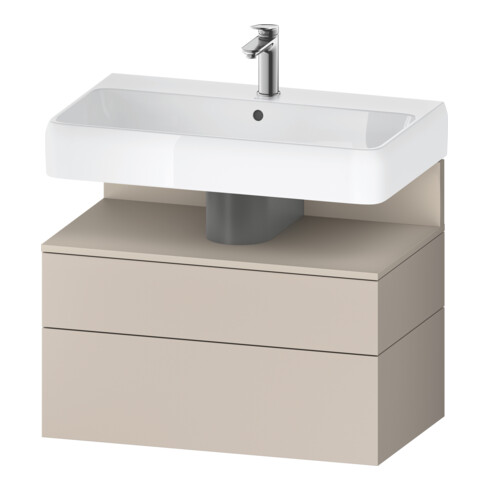 Duravit Meuble sous-lavabo Qatego 79x47x59 cm, T m/ta m, 1 porte, avec niche