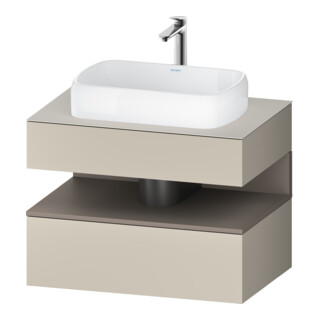 Duravit Meuble sous-lavabo Qatego 80x55x60 cm, avec porte, placard, niche
