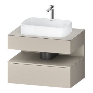 Duravit Meuble sous lavabo Qatego 80x55x60 cm, blanc, 1 tiroir