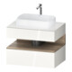 Duravit Meuble sous-lavabo Qatego 80x55x60 cm, blanc mat, 1 tiroir-1