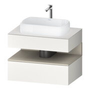 Duravit Meuble sous lavabo Qatego 80x55x60 cm, blanc mat, 1 tiroir-1