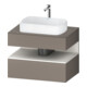 Duravit Meuble sous-lavabo Qatego 80x55x60 cm, blanc mat/brillant, 1 tiroir-1