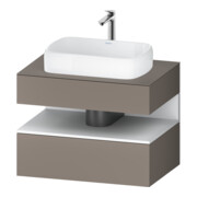 Duravit Meuble sous-lavabo Qatego 80x55x60 cm, blanc mat/brillant, niche-1