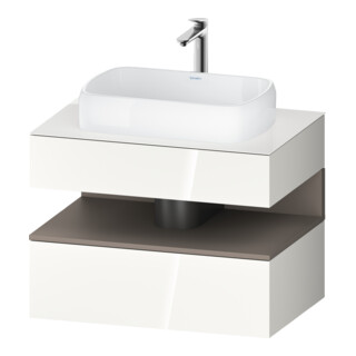 Duravit Meuble sous-lavabo Qatego 80x55x60 cm, blanc mat, niche