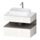 Duravit Meuble sous-lavabo Qatego 80x55x60 cm, blanc mat, niche-1