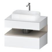 Duravit Meuble sous lavabo Qatego 80x55x60 cm, blanc mat, niche-1