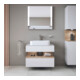 Duravit Meuble sous lavabo Qatego 80x55x60 cm, blanc mat, placage, pour niche-5