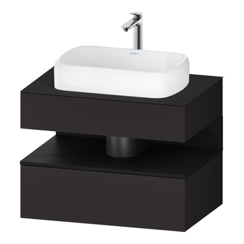 Duravit Meuble sous lavabo Qatego 80x55x60 cm, E blanc/gris m, Pl, niches