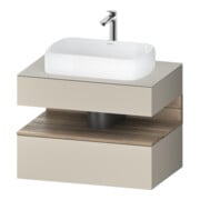 Duravit Meuble sous-lavabo Qatego 80x55x60 cm, E Ma/t m, Pl, 1 tiroir