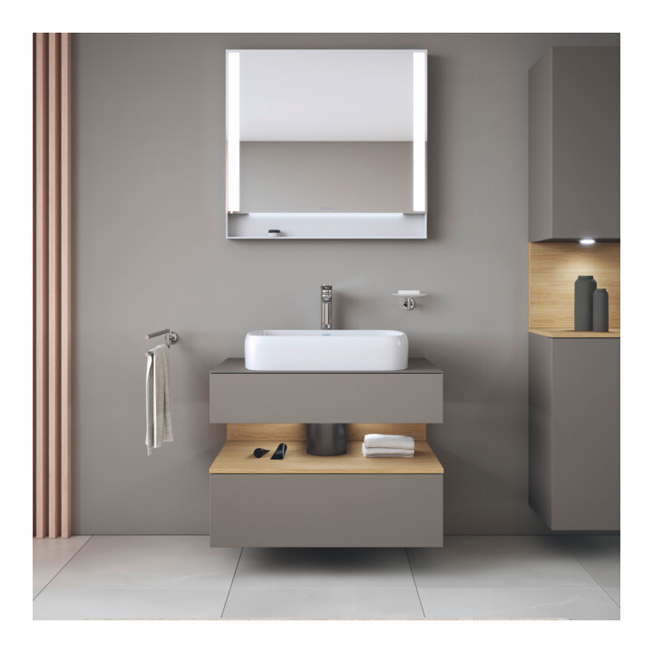 Duravit Meuble sous-lavabo Qatego 80x55x60 cm, E na/b m, Pl, pour niche