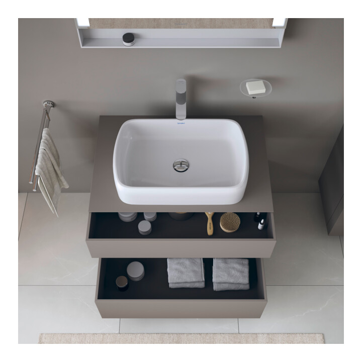 Duravit Meuble sous-lavabo Qatego 80x55x60 cm, E na/b m, Pl, pour niche