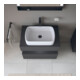 Duravit Meuble sous-lavabo Qatego 80x55x60 cm, gris, console, niche-4
