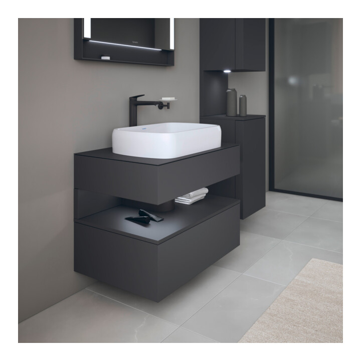 Duravit Meuble sous-lavabo Qatego 80x55x60 cm, gris, console, niche