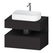 Duravit Meuble sous lavabo Qatego 80x55x60 cm, gris, console, niche-1