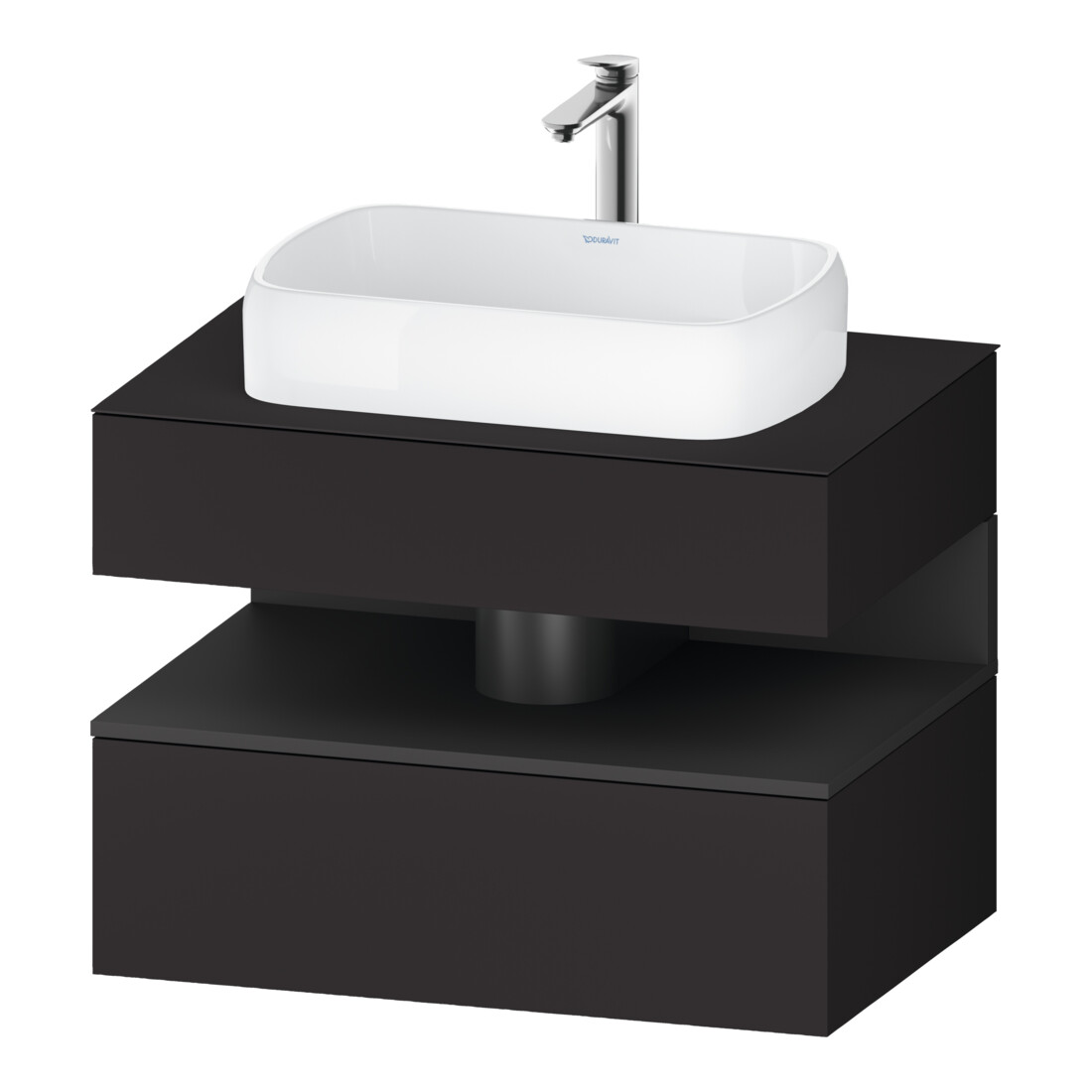 Duravit Meuble sous-lavabo Qatego 80x55x60 cm, gris m/Gr m, Pl, niche