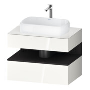 Duravit Meuble sous-lavabo Qatego 80x55x60 cm, gris m/we g, Pl, niche-1