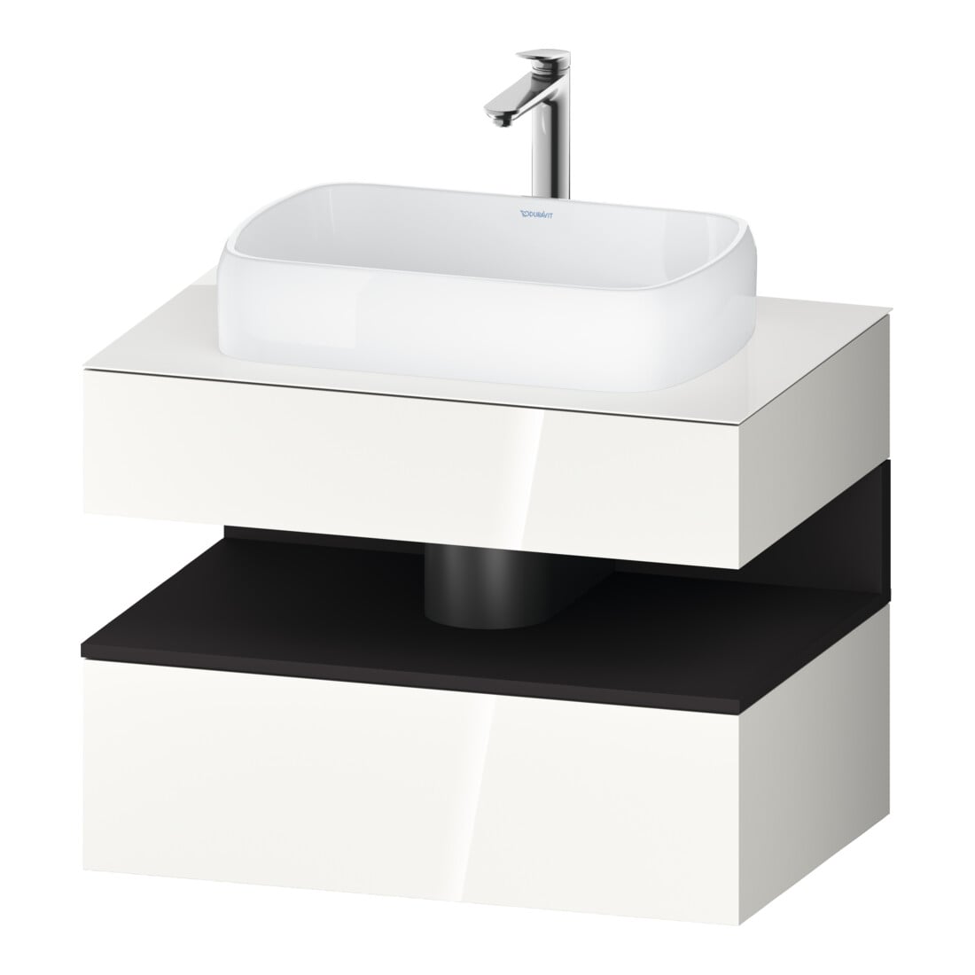 Duravit Meuble sous-lavabo Qatego 80x55x60 cm, gris m/we g, Pl, niche