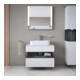 Duravit Meuble sous-lavabo Qatego 80x55x60 cm, gris/mat blanc, Pl, niche-4