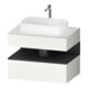 Duravit Meuble sous-lavabo Qatego 80x55x60 cm, gris/mat, Pl, 1 tiroir-1