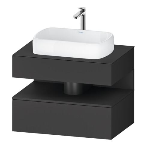 Duravit Meuble sous-lavabo Qatego 80x55x60 cm, gris, PL, 1 tiroir