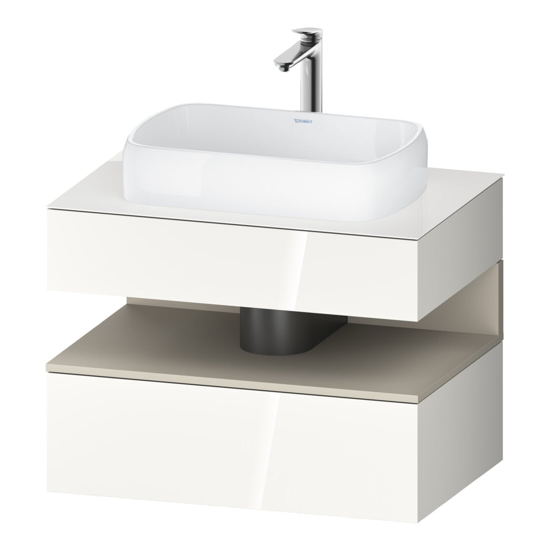 Duravit Meuble sous-lavabo Qatego 80x55x60 cm, porte m/we g, pl, niche