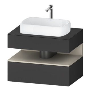 Duravit Meuble sous-lavabo Qatego 80x55x60 cm, T avec grille, Pl, niche