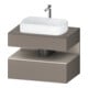 Duravit Meuble sous-lavabo Qatego 80x55x60 cm, T m/ba m, Pl, 1 tiroir-1