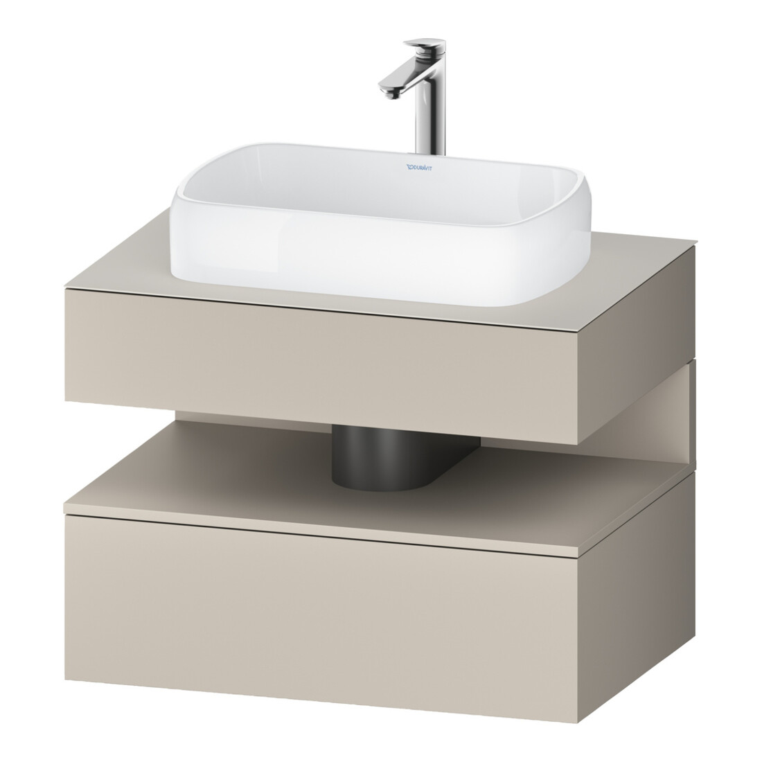 Duravit Meuble sous lavabo Qatego 80x55x60 cm, T m, Pl, 1 tiroir
